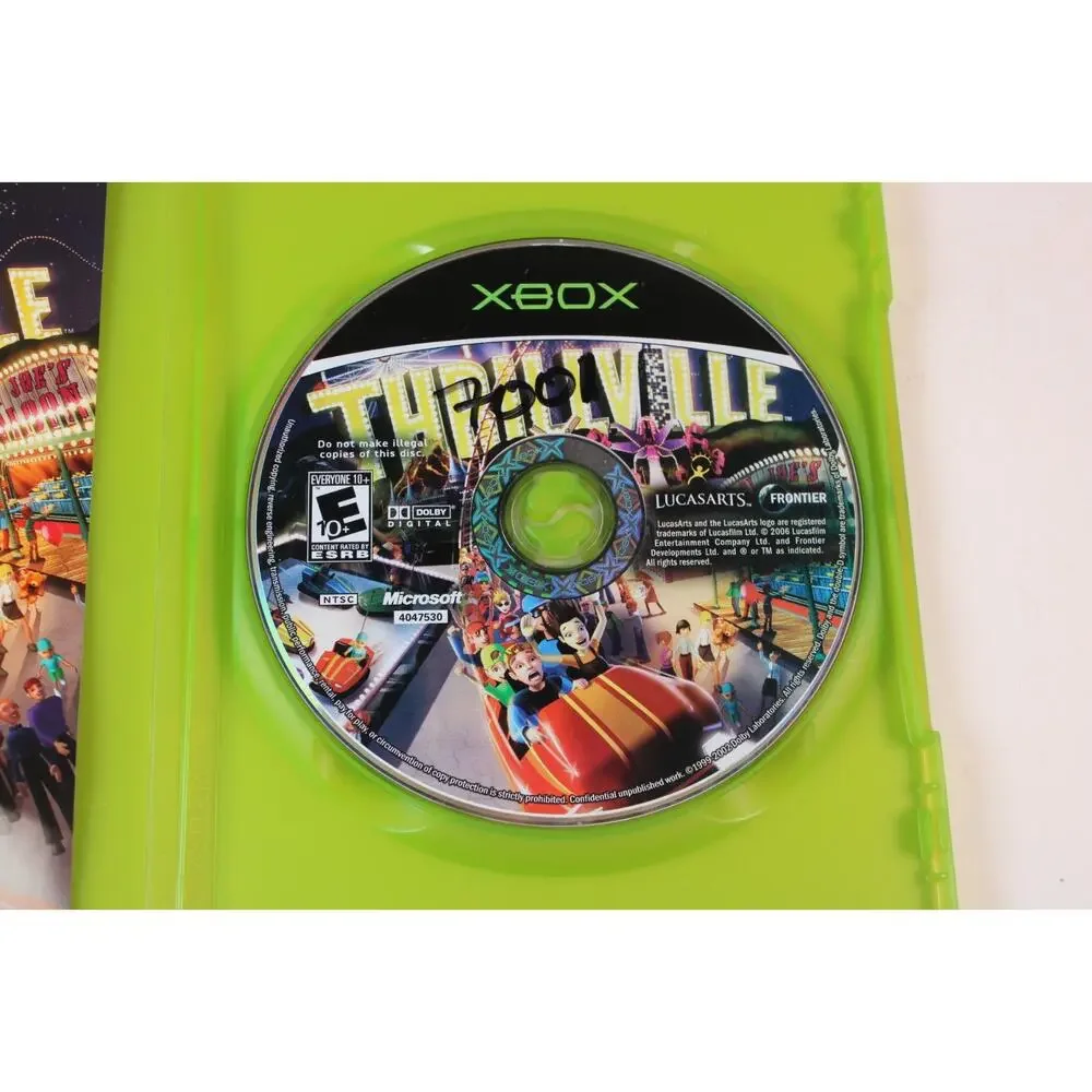 Thrillville (Microsoft Xbox) Authentic, Complete w/ Manual, tested/works